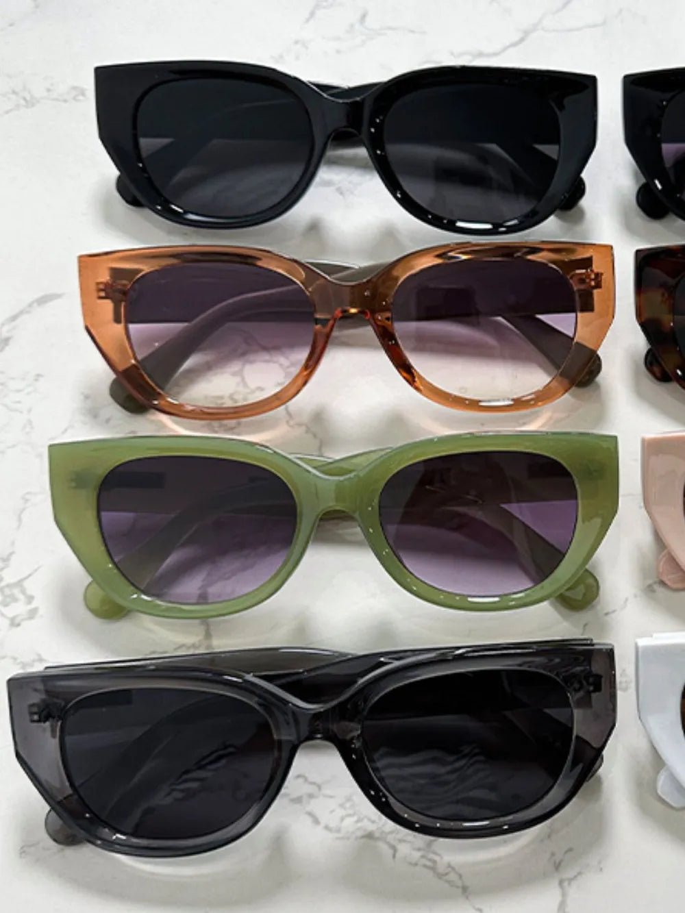 Cat Eye Polycarbonate Frame Sunglasses - Loving It Shop