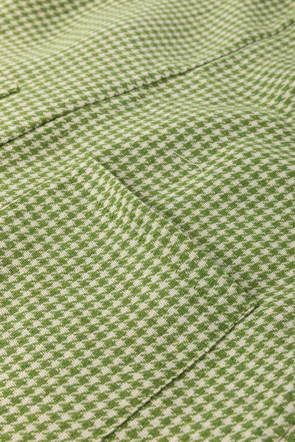 Green Gingham Wide Leg Loose Overall with Pockets - Loving It Shop