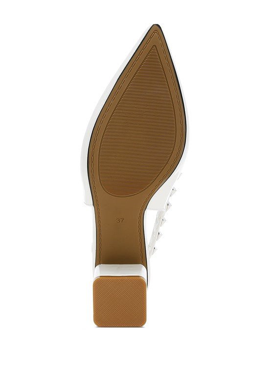 Hiral Stud Embellished Slingback Sandals - Loving It Shop
