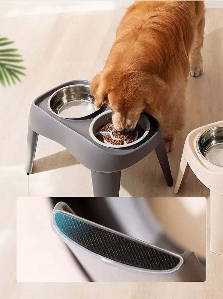 Double Pet Bowls with Stand - Loving It Shop