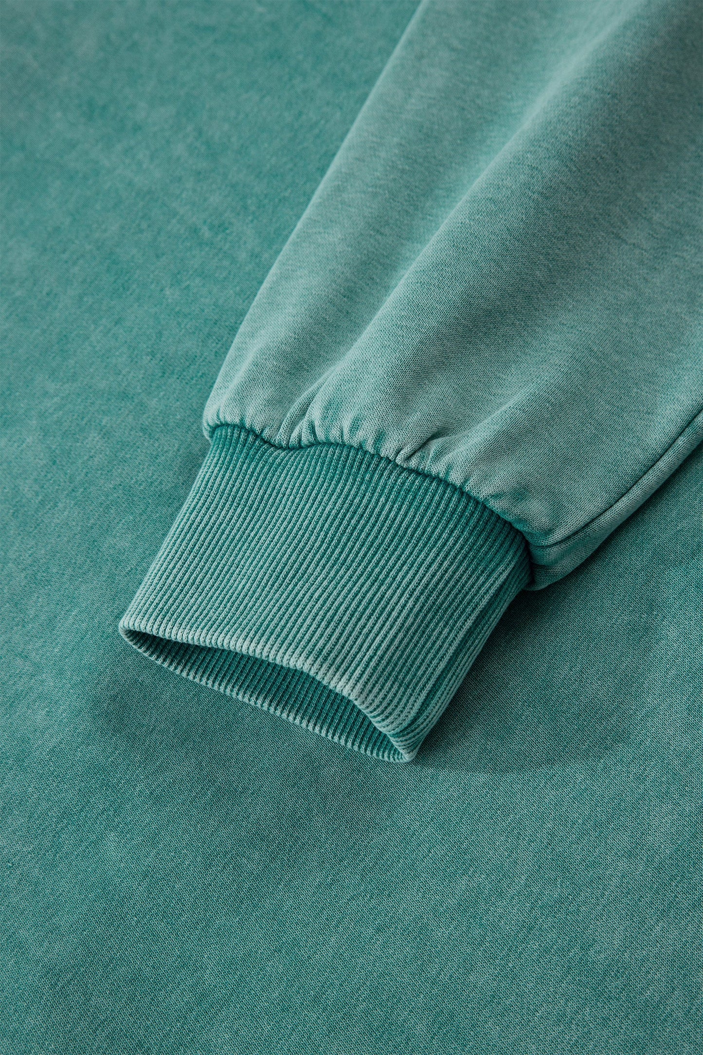 Canton Half Zip Kangaroo Pocket Mineral Wash Baggy Hoodie