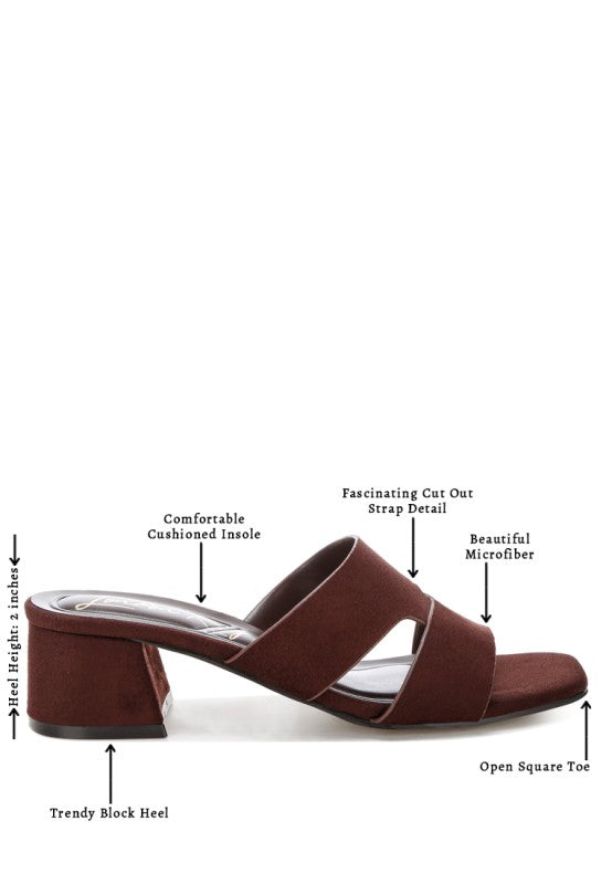 Aneka Block Heel Slip Ons