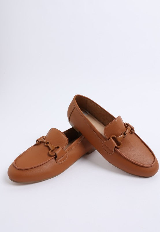Taranis Monochromatic Horsebit Loafers