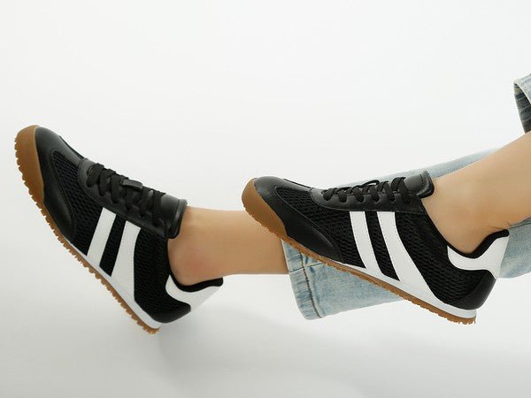 Blaster Casual Striped Lace - Up Sneakers - Loving It Shop