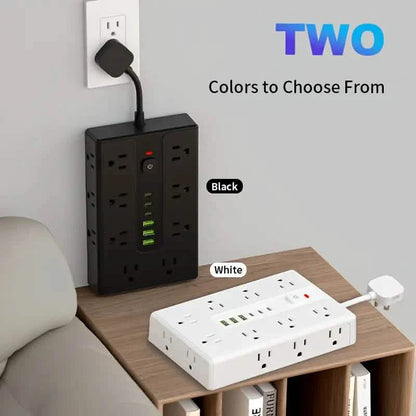22-in-1 Multi-Functional Power Strip – 16 Sockets, 3 USB-A &amp; 3 USB-C