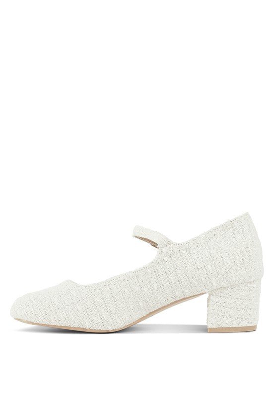 Antara Tweed Mary Jane Sandals - Loving It Shop