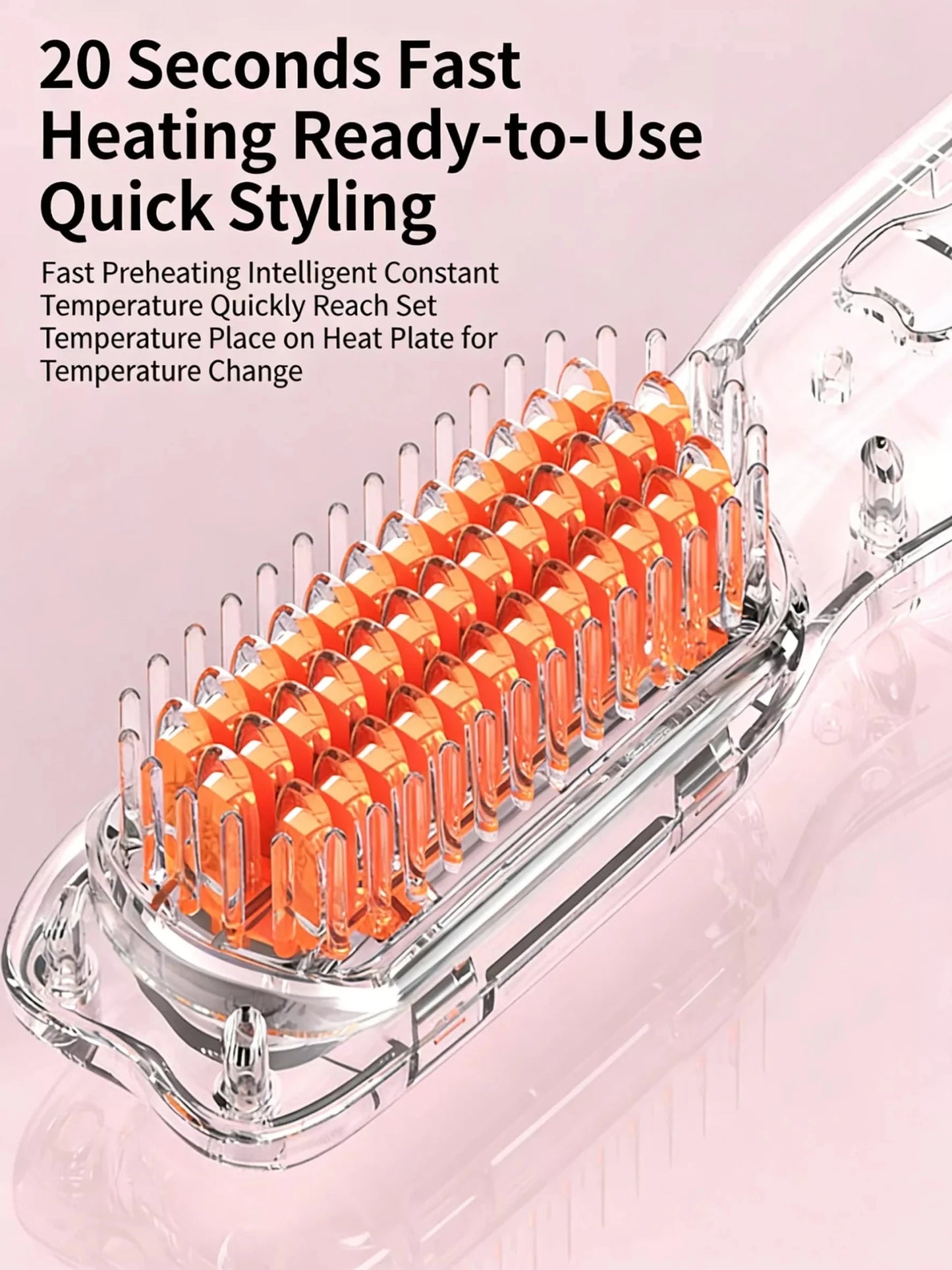 Portable Heated Hair Straightening Comb - Loving It Shop