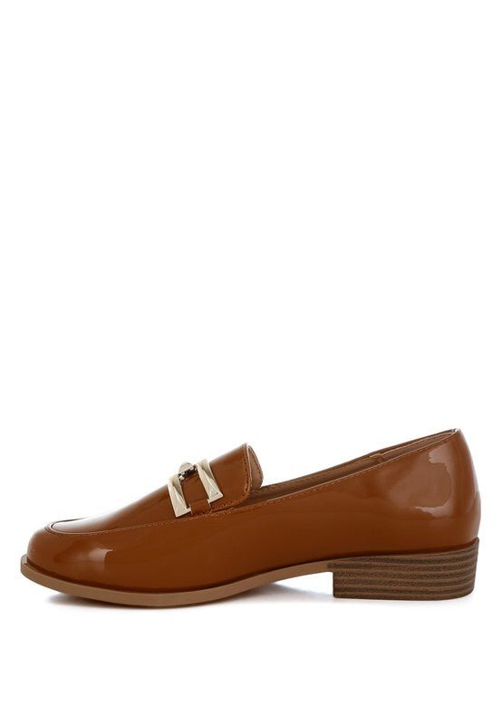 Revanta Patent Faux Leather Loafers - Loving It Shop