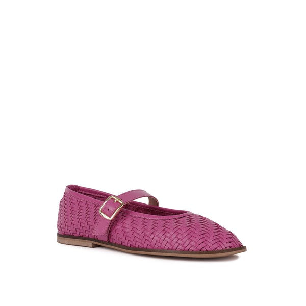 Nazuka Handcrafted Real Leather Ballerinas