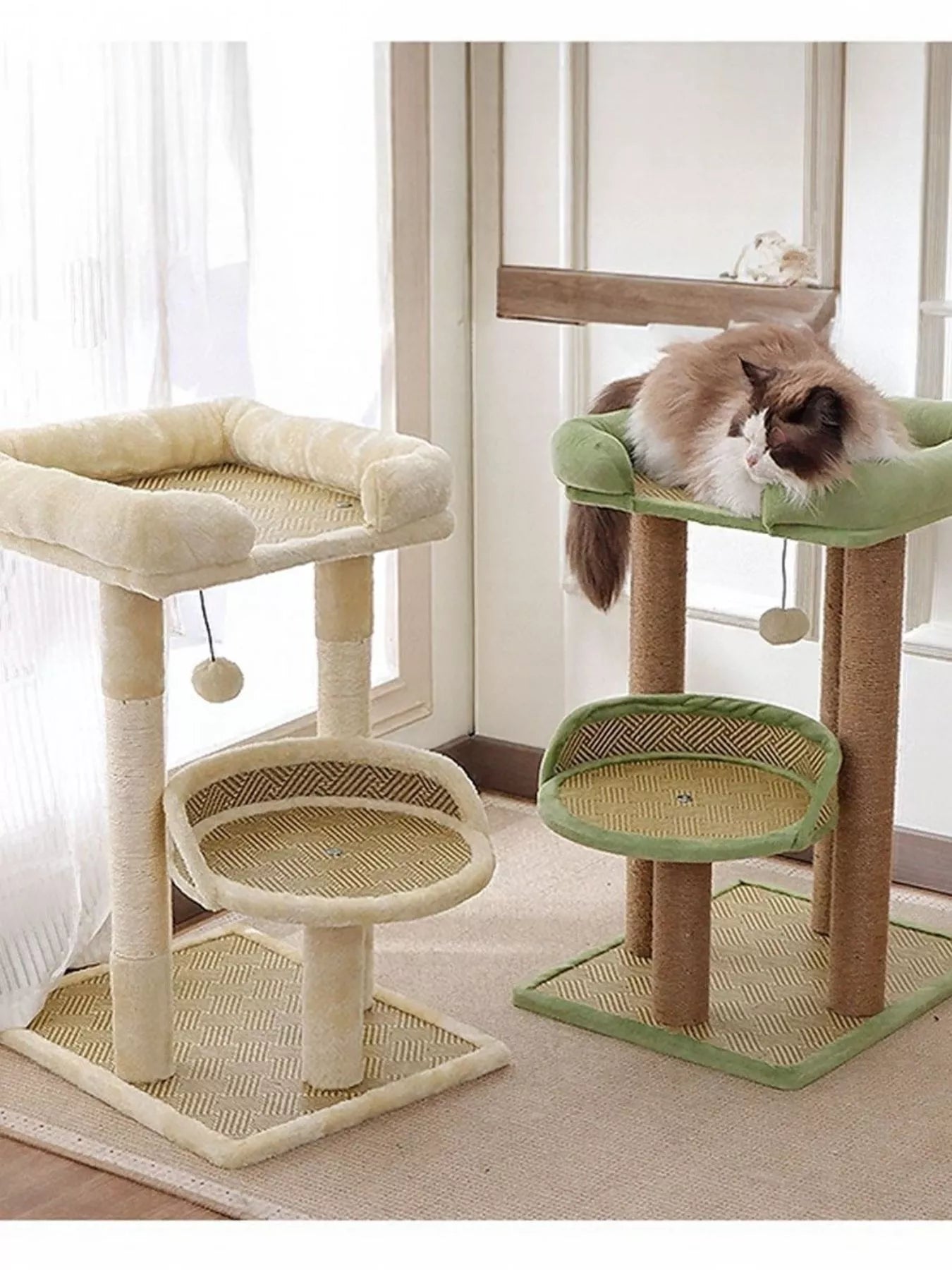 Plush Cat Tree Condo with Scratching Posts - Loving It Shop