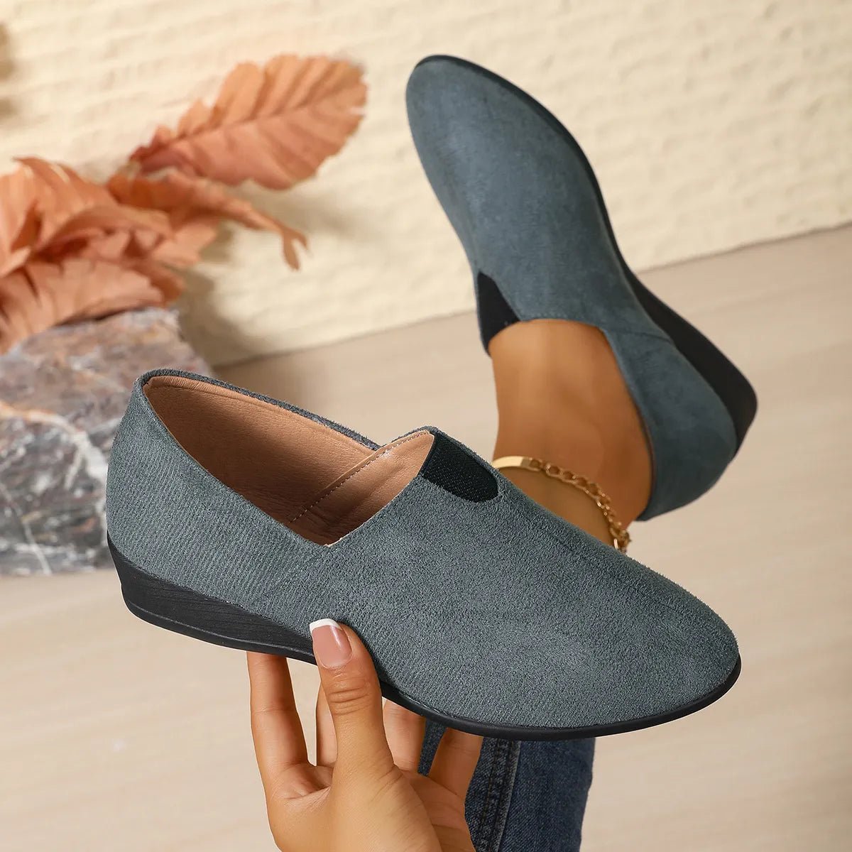 Breathable Mesh Slip - On Loafers - Loving It Shop