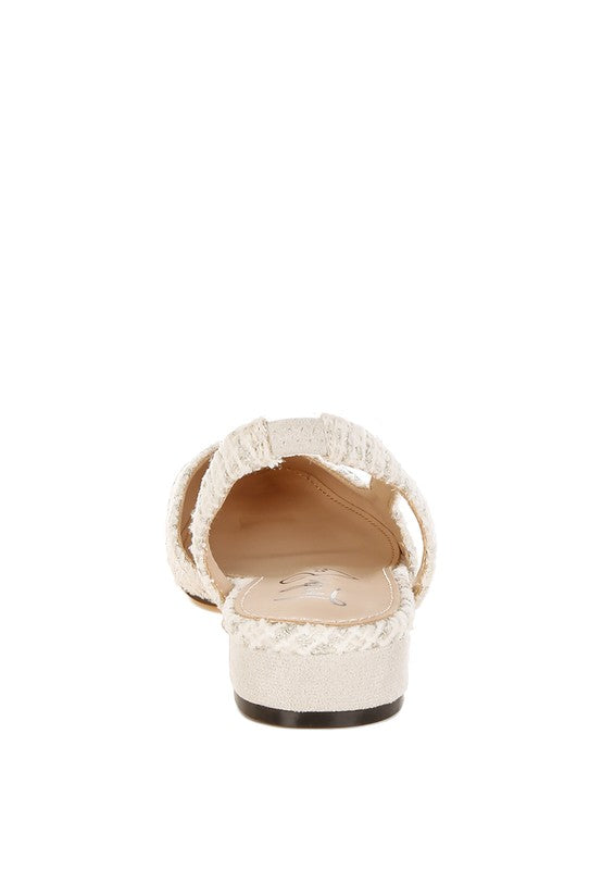 Karita Tweed Slingback Sandals