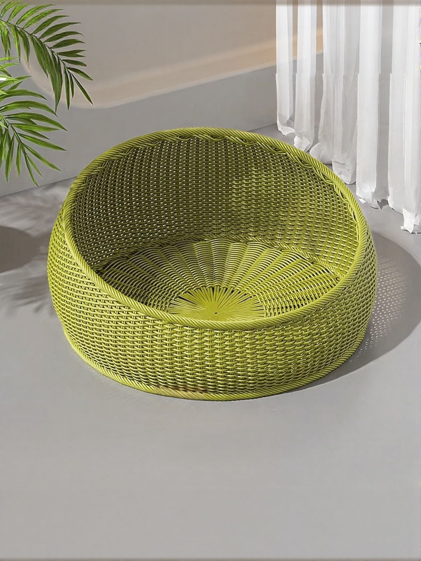 Round Woven Rattan Pet Nest - Loving It Shop