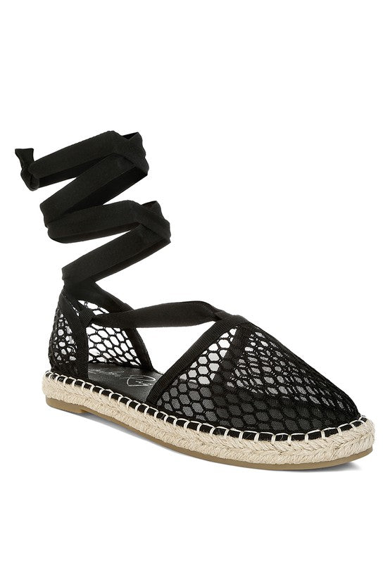 Sonara Mesh Flat Espadrille Sandals