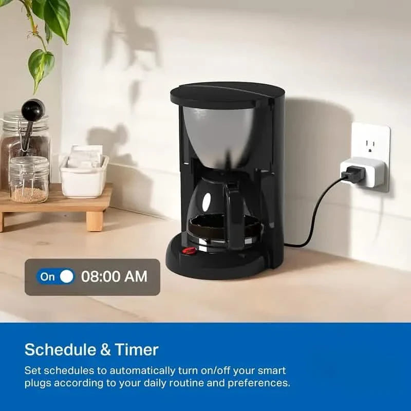 2-Pack: WiFi Smart Plug – 15A, Timer &amp; App Control, Works with Alexa &amp; Google Home