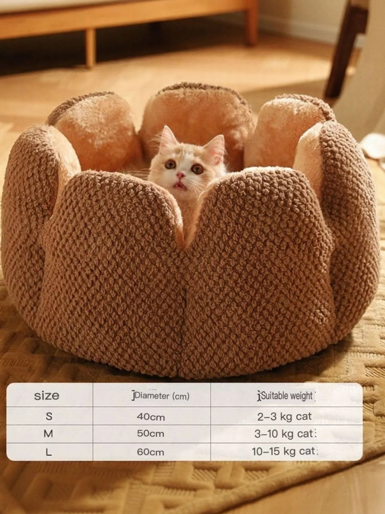 Flower Petal Plush Cozy Pet Nests - Loving It Shop