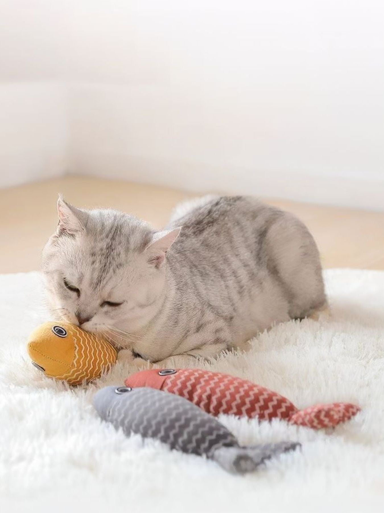 Interactive Fish Shape Pet Plush Toys - Loving It Shop