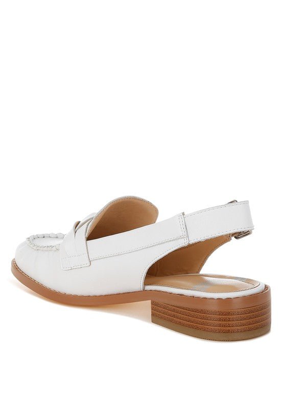 Jemykin Genuine Leather Loafer Sandals - Loving It Shop