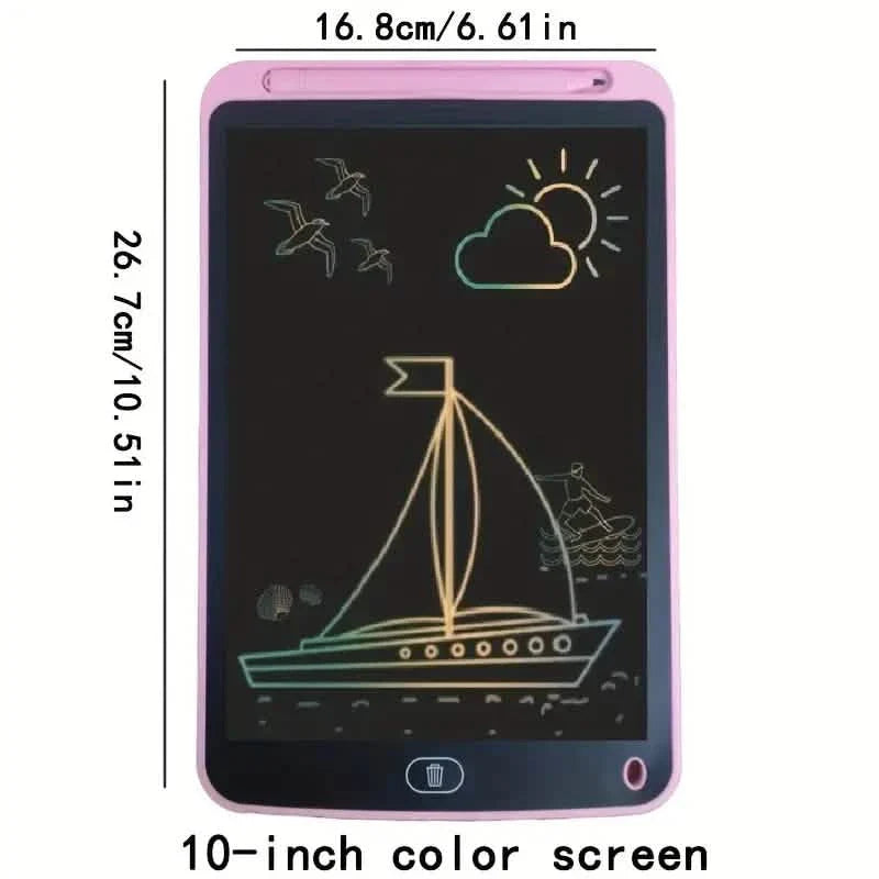 Digital LCD Writing Tablet with Stylus Pen – Reusable Wipeable Dry-Erase Doodle &amp; Drawing Board