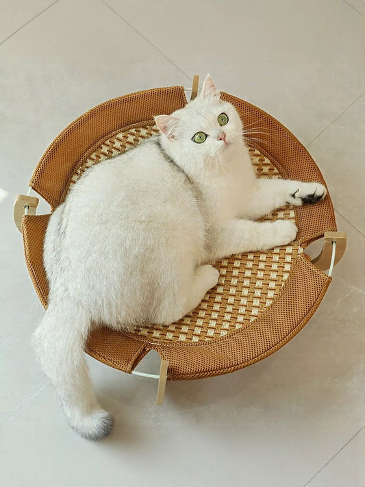 Round Woven Elevated Pet Bed - Loving It Shop