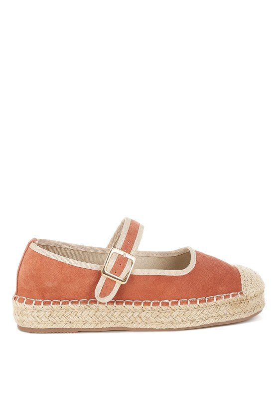 Bolean Soft Suede Leather Mary Jane Espadrilles - Loving It Shop