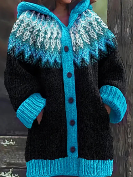 New Animal 3D Printed Casual Hooded Cloak Jacket