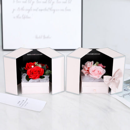 Creative Rose Jewelry Gift Box For Christmas And Valentine&
