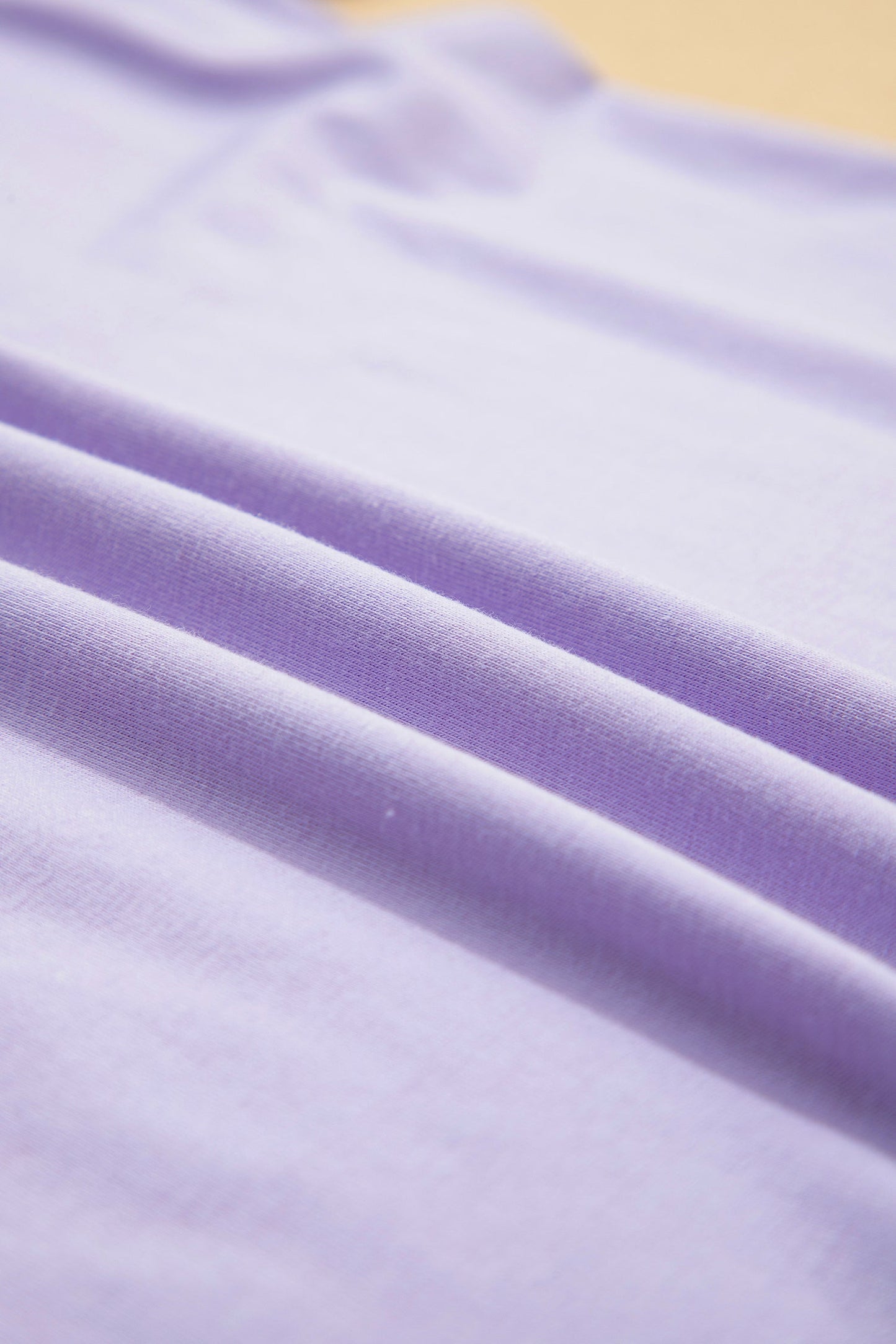 Orchid Petal Casual Plain Crew Neck Tee