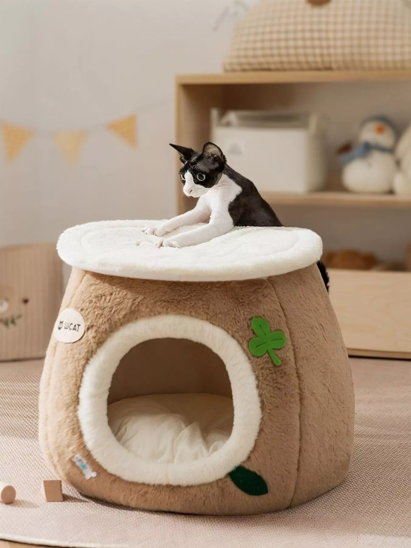 Cozy Tree Stump Pet Nest - Loving It Shop