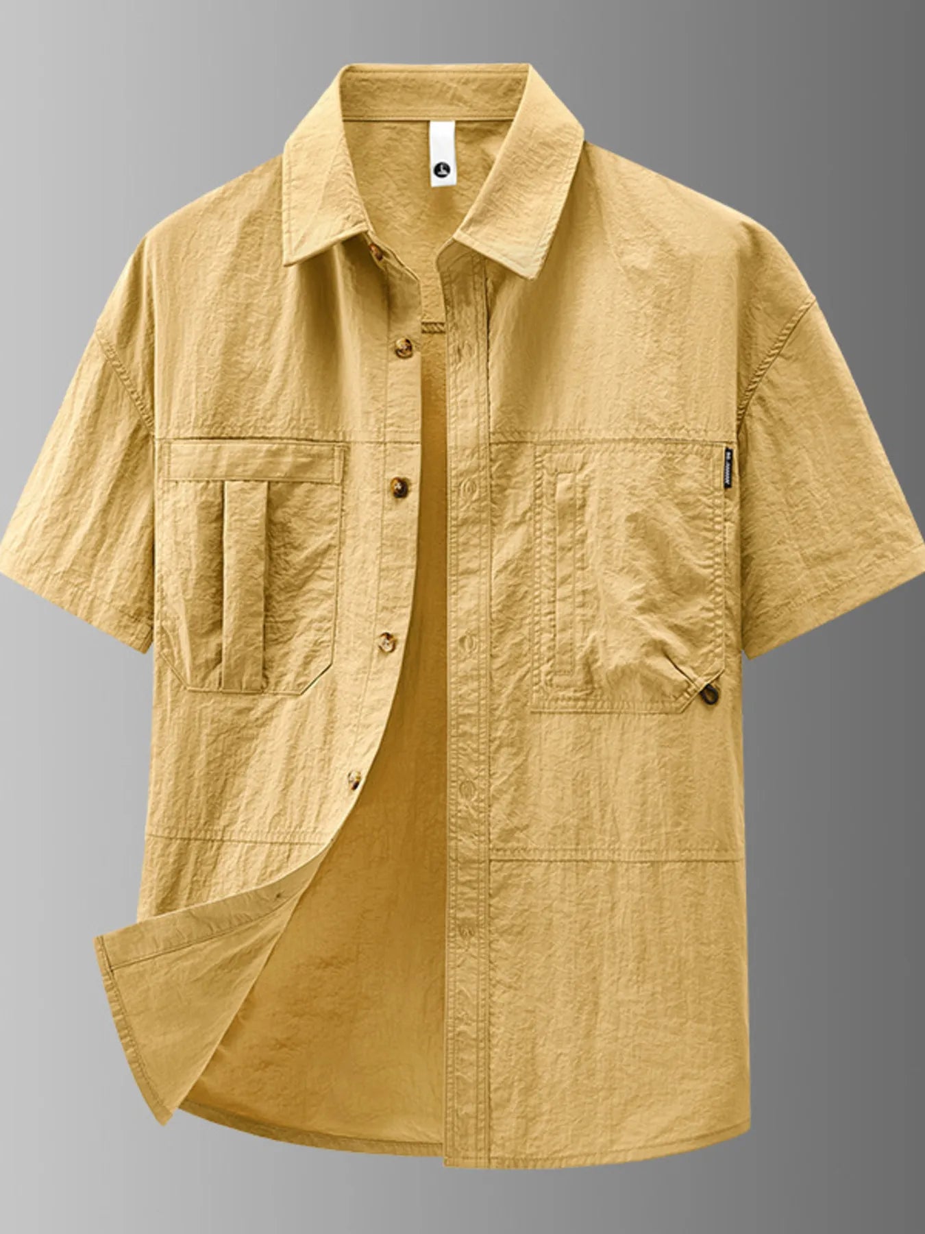 Men's Plus Size Casual Lightweight Short Sleeve Shirt