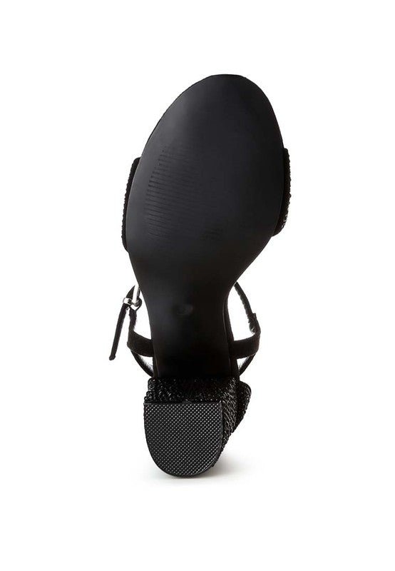 Navoli Rhinestones Embellished Sandals - Loving It Shop