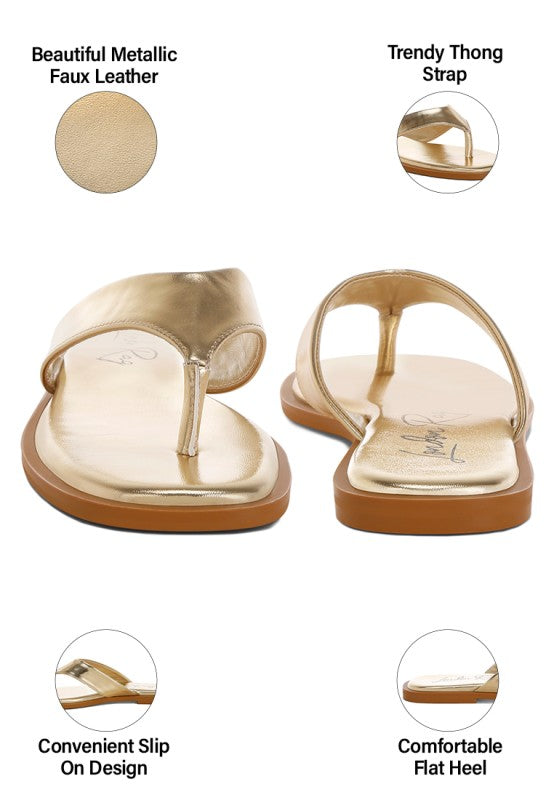 Nitty Square Toe Flats
