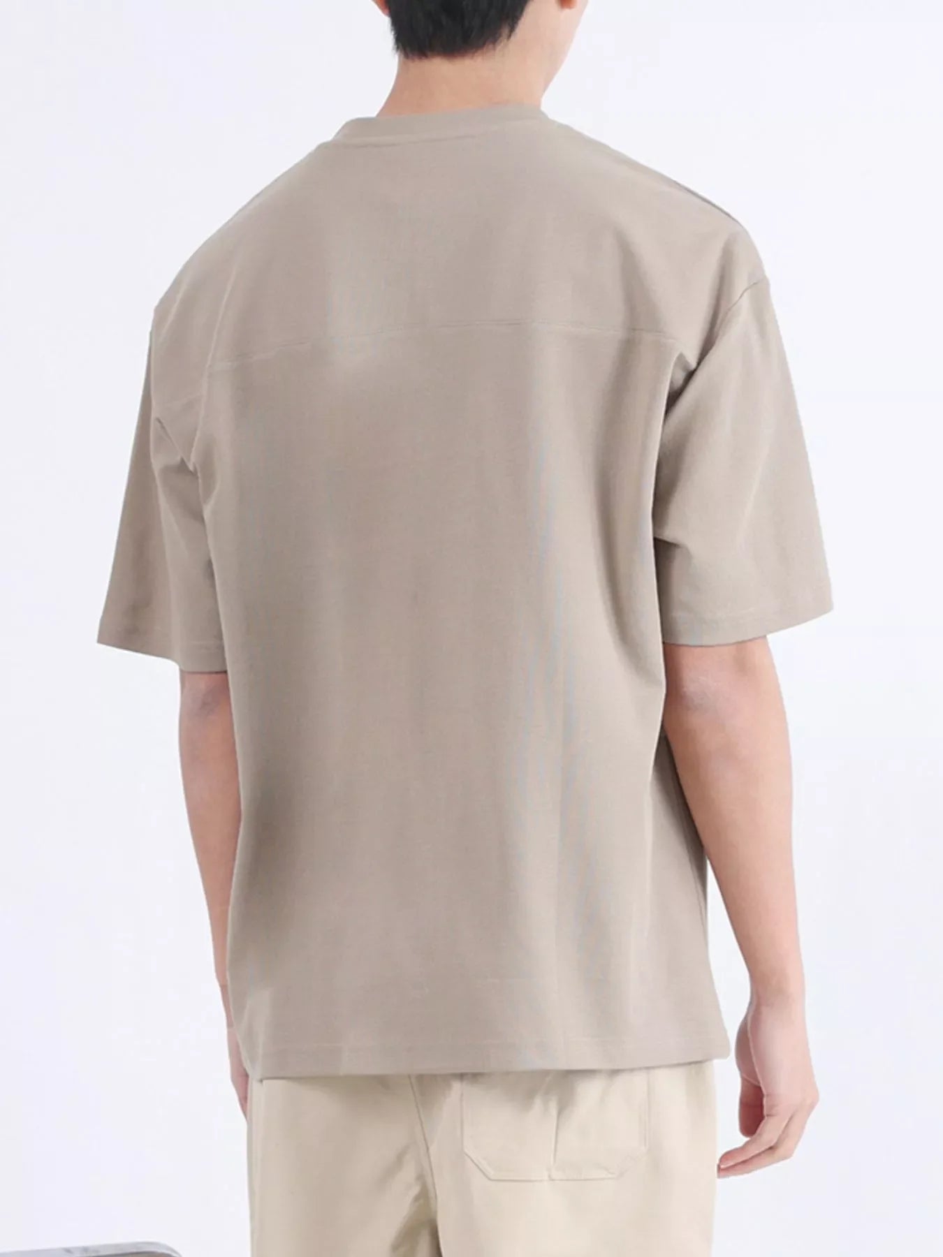 Men's Plus Size Half Sleeve Solid Color Top - Loving It Shop