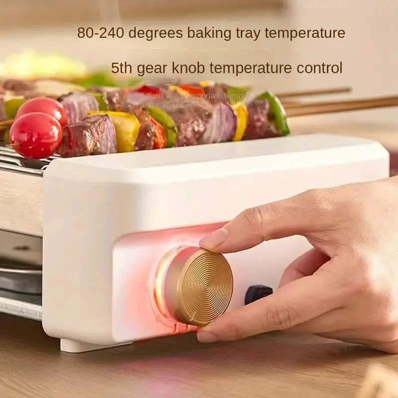 4-in-1 Multifunctional Sausage Grill – Non-Stick, Adjustable Temp, Removable Pan, Kitchen &amp; Dorm Use