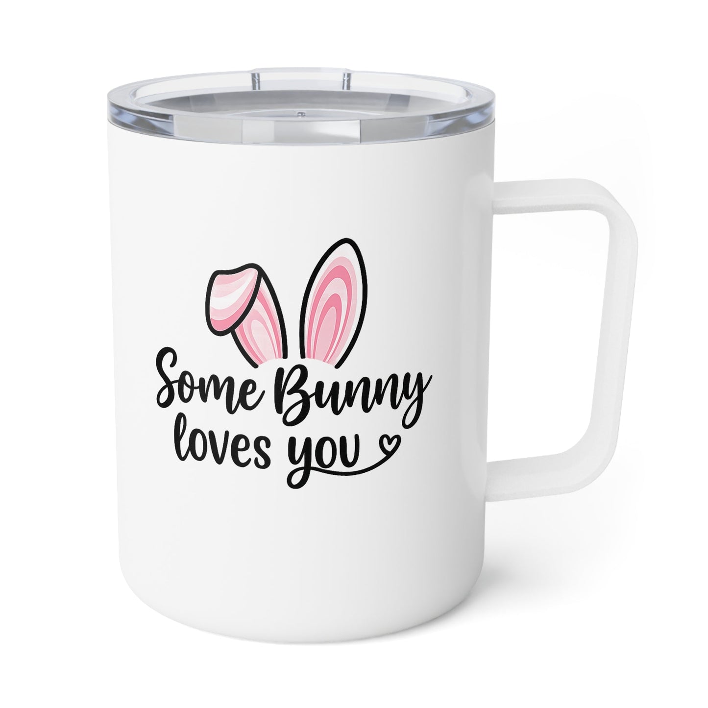 Somebody Loves Me heart design Insulated Coffee Mug | 10oz