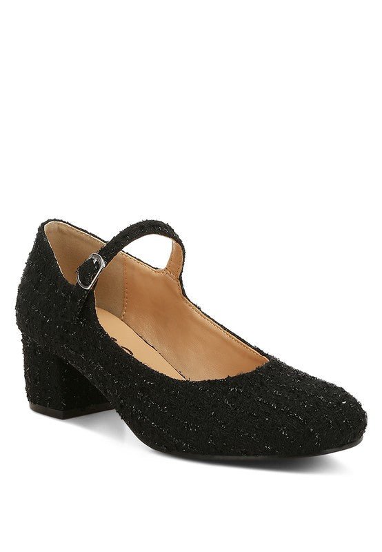Antara Tweed Mary Jane Sandals - Loving It Shop