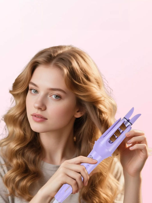 2 - in - 1 Automatic Rotating Ceramic Curling Iron - Loving It Shop