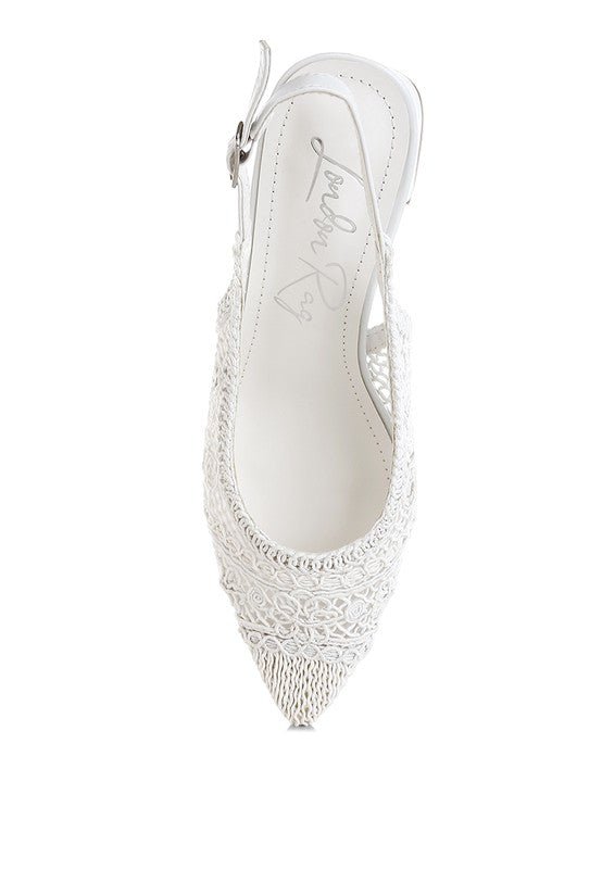 Tolina Woven Design Slingback Sandals - Loving It Shop