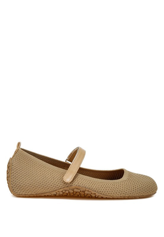 Nordeux Velcro Strap Mary Jane Ballerinas