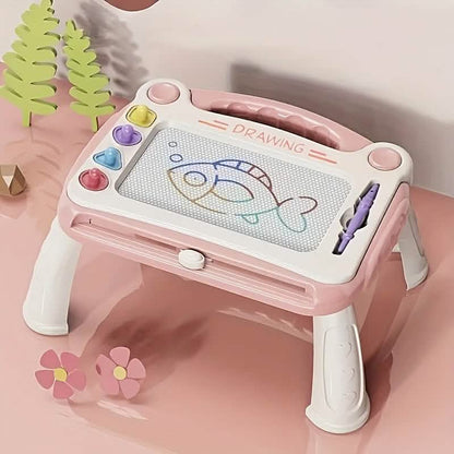 Magnetic 3-in-1 Drawing Board Toy, Draw, Write, Erase &amp; Repeat