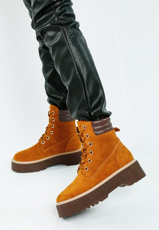 Parula High Ankle Suede Boots