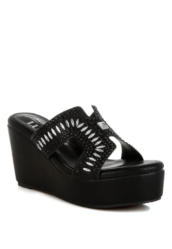 Marnier Diamante & Rhinestone Detail Sandals