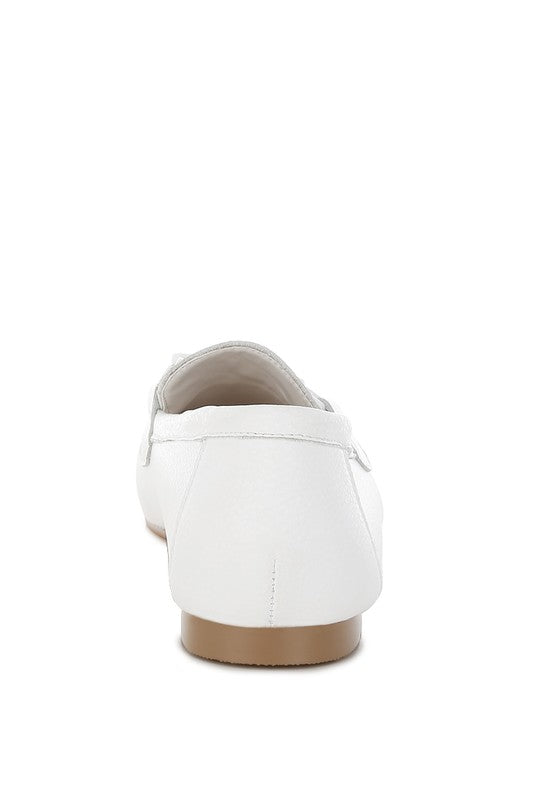 Taranis Monochromatic Horsebit Loafers
