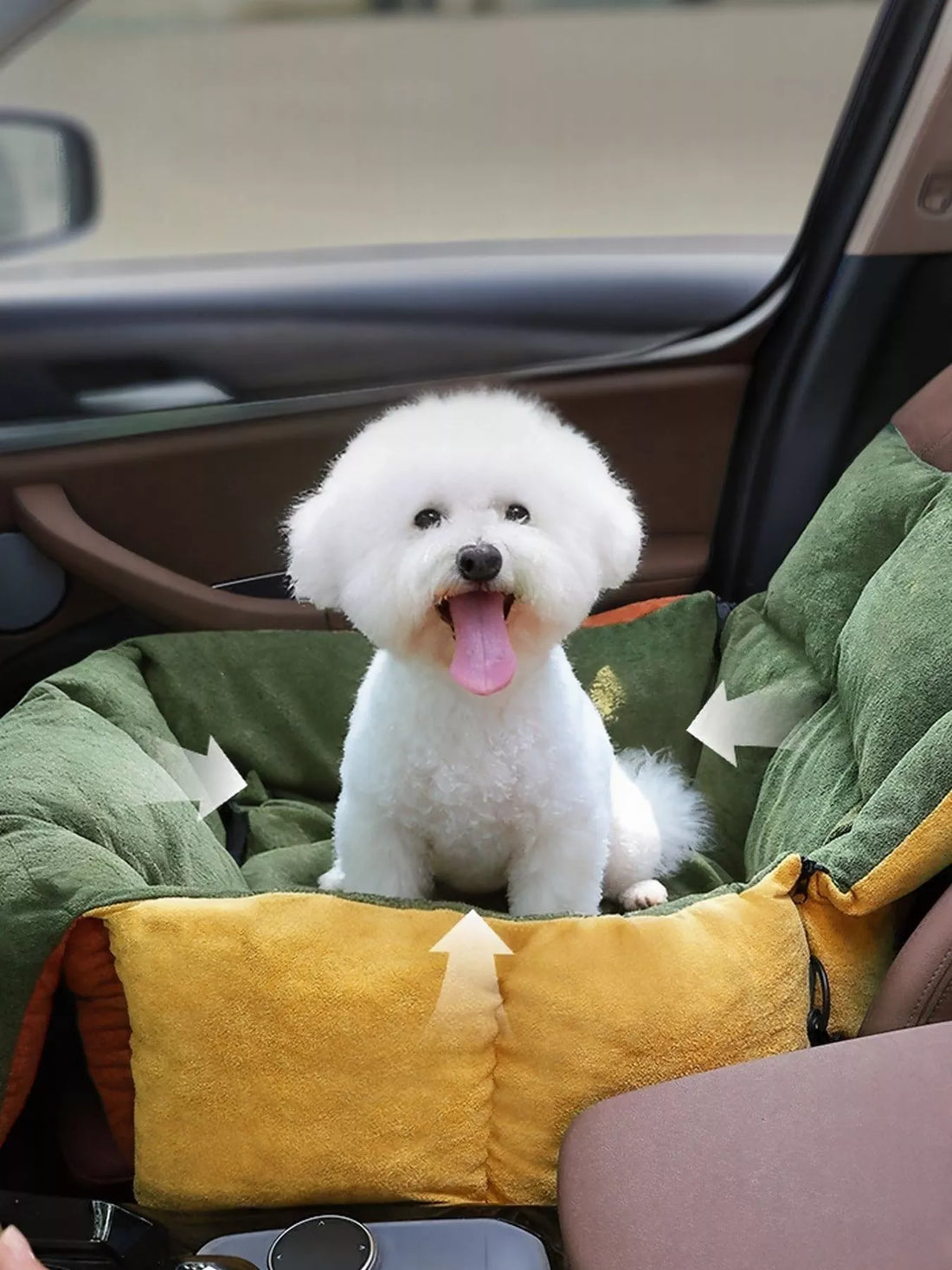 Comfortable &amp; Secure Pet Car Seat Bed - Loving It Shop
