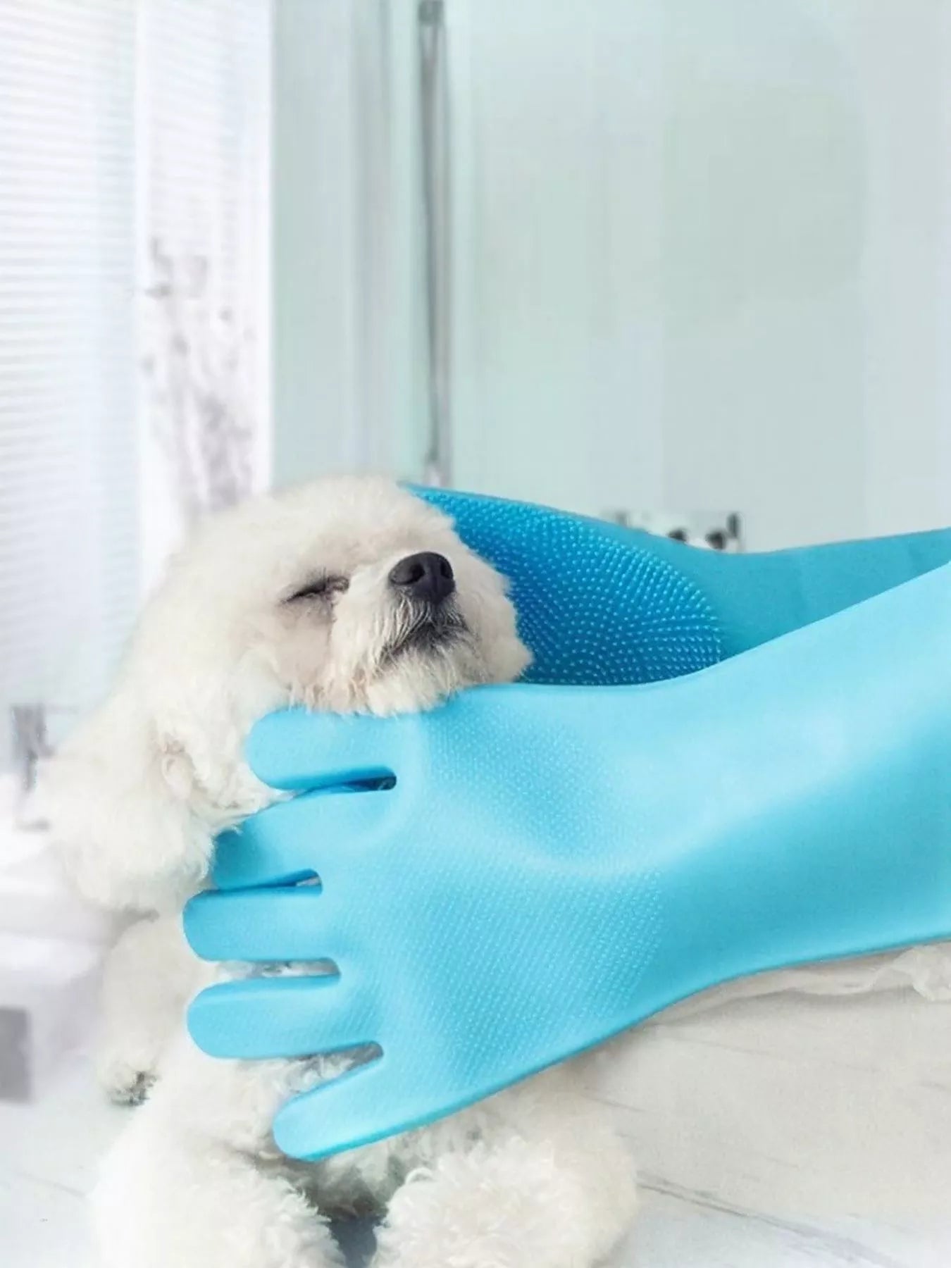 Touch Pet Shower & Grooming Gloves - Loving It Shop