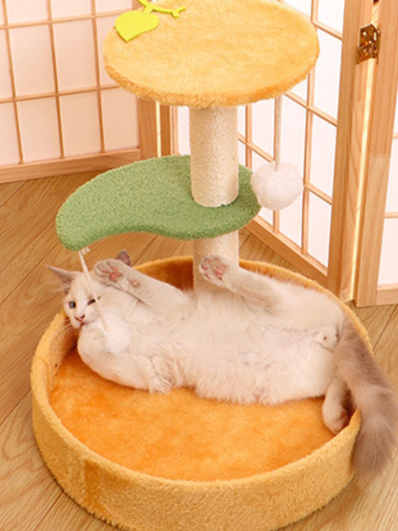 Cat Scratching Post with Cat Bed and Toy - Loving It Shop