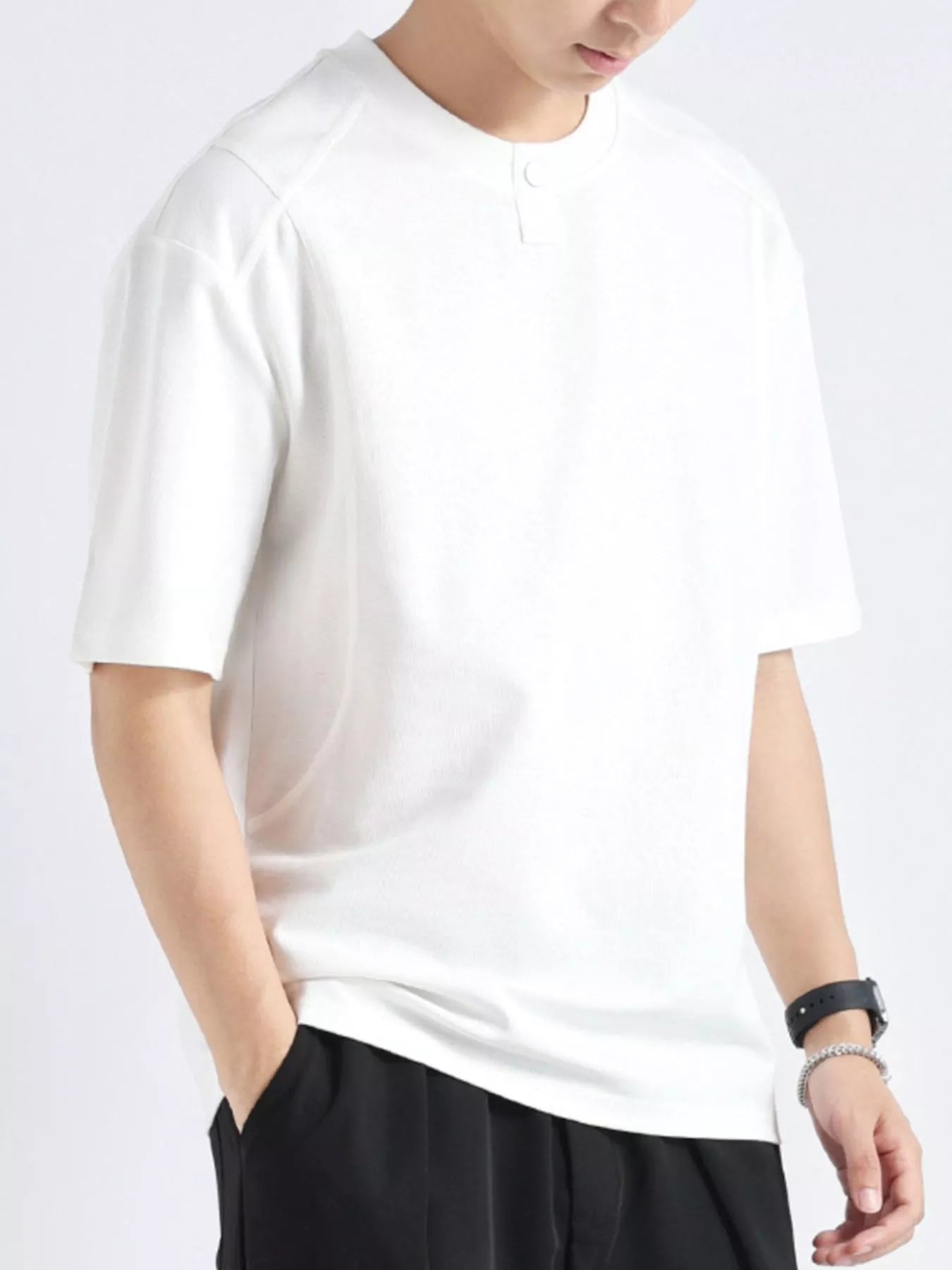 Men's Plus Size Casual Short Sleeve T-Shirt - Loving It Shop