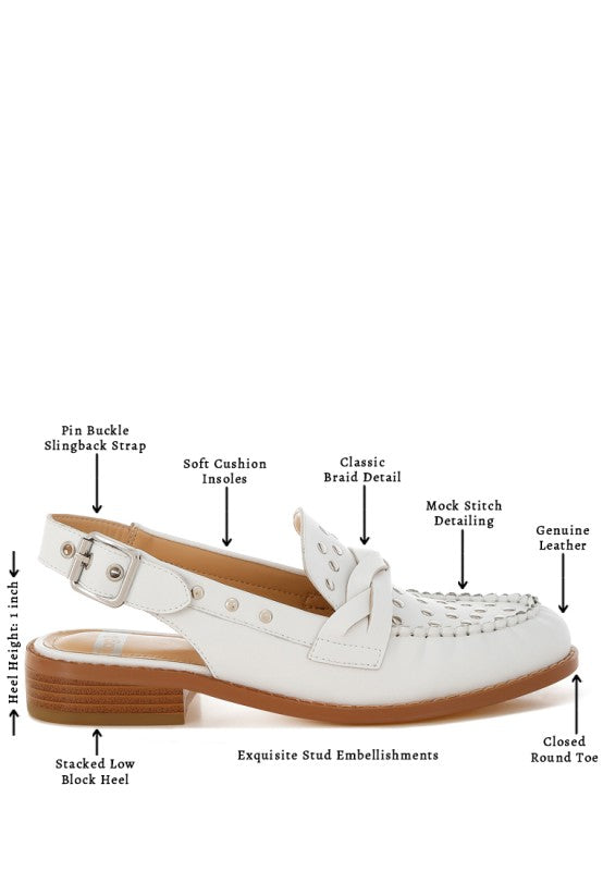 Remykin Braided Penny Strap Loafers