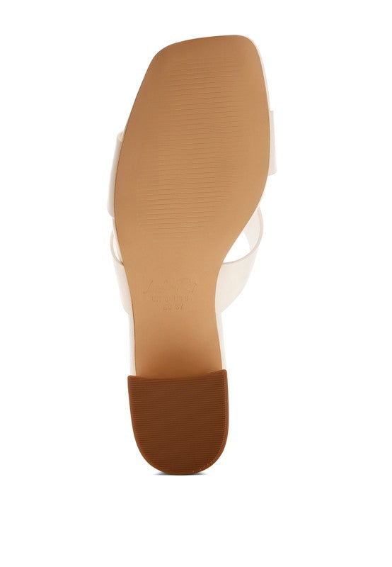 Shulva Block Heel Slip Ons