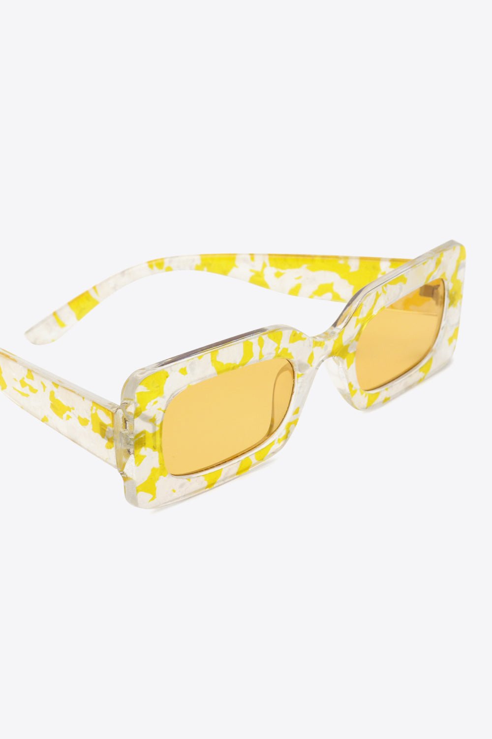 Tortoiseshell Rectangle Polycarbonate Sunglasses - Loving It Shop